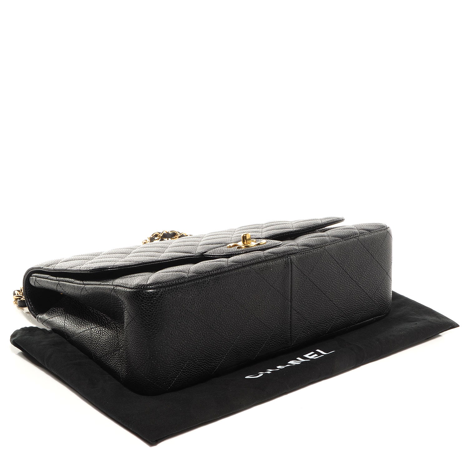 Chanel Caviar Jumbo Single Flap Black 4 of 8