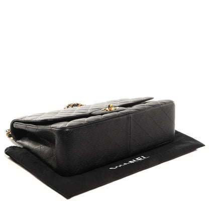 Chanel Caviar Jumbo Single Flap Black 4 of 8