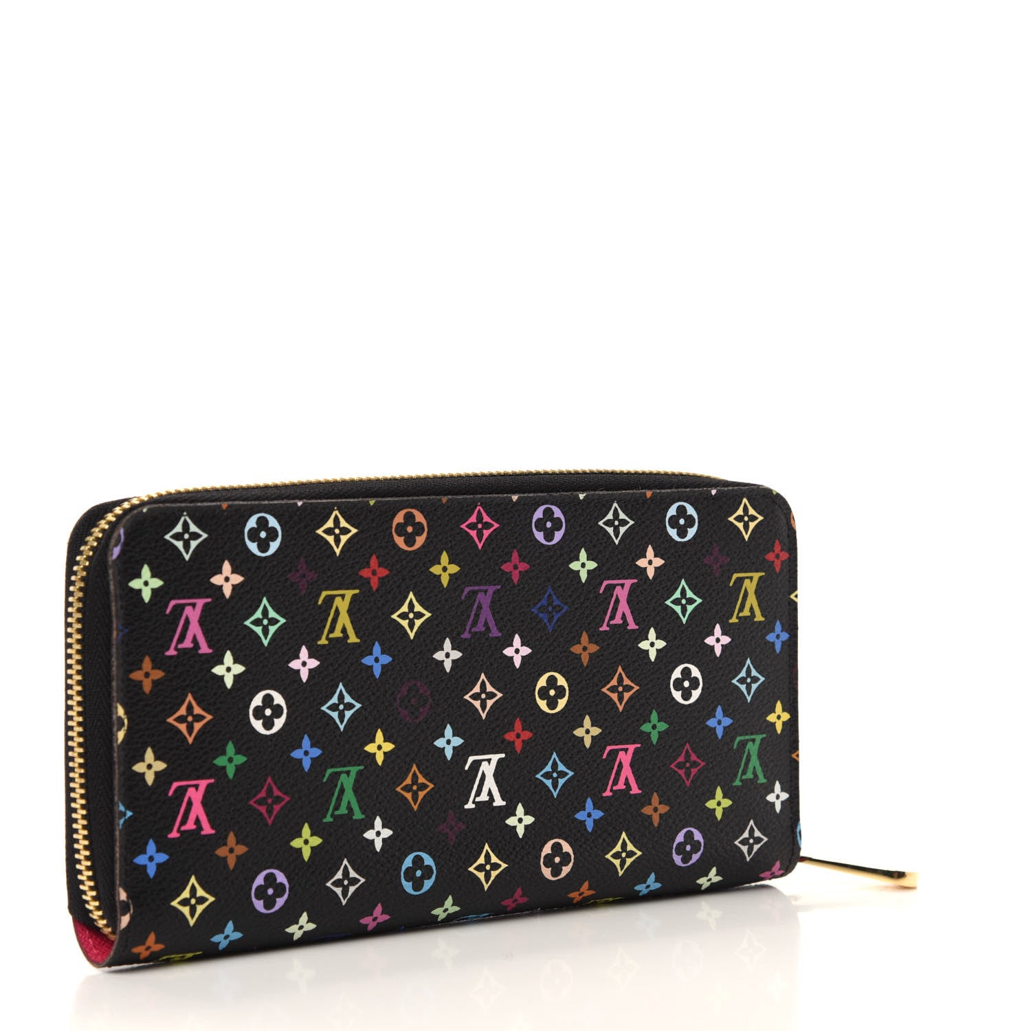 Louis Vuitton Monogram Multicolor Zippy Wallet Black Grenade 3 of 12