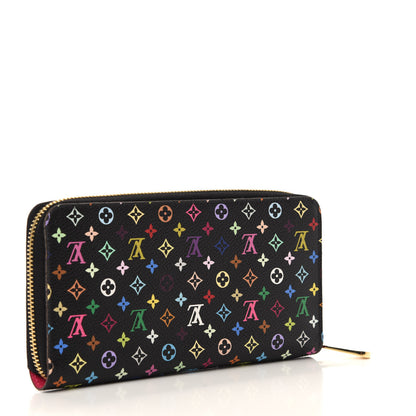 Louis Vuitton Monogram Multicolor Zippy Wallet Black Grenade 3 of 12