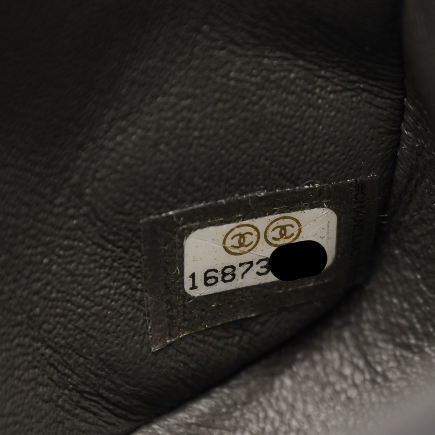 Lambskin Quilted Mini Square Flap Dark Grey