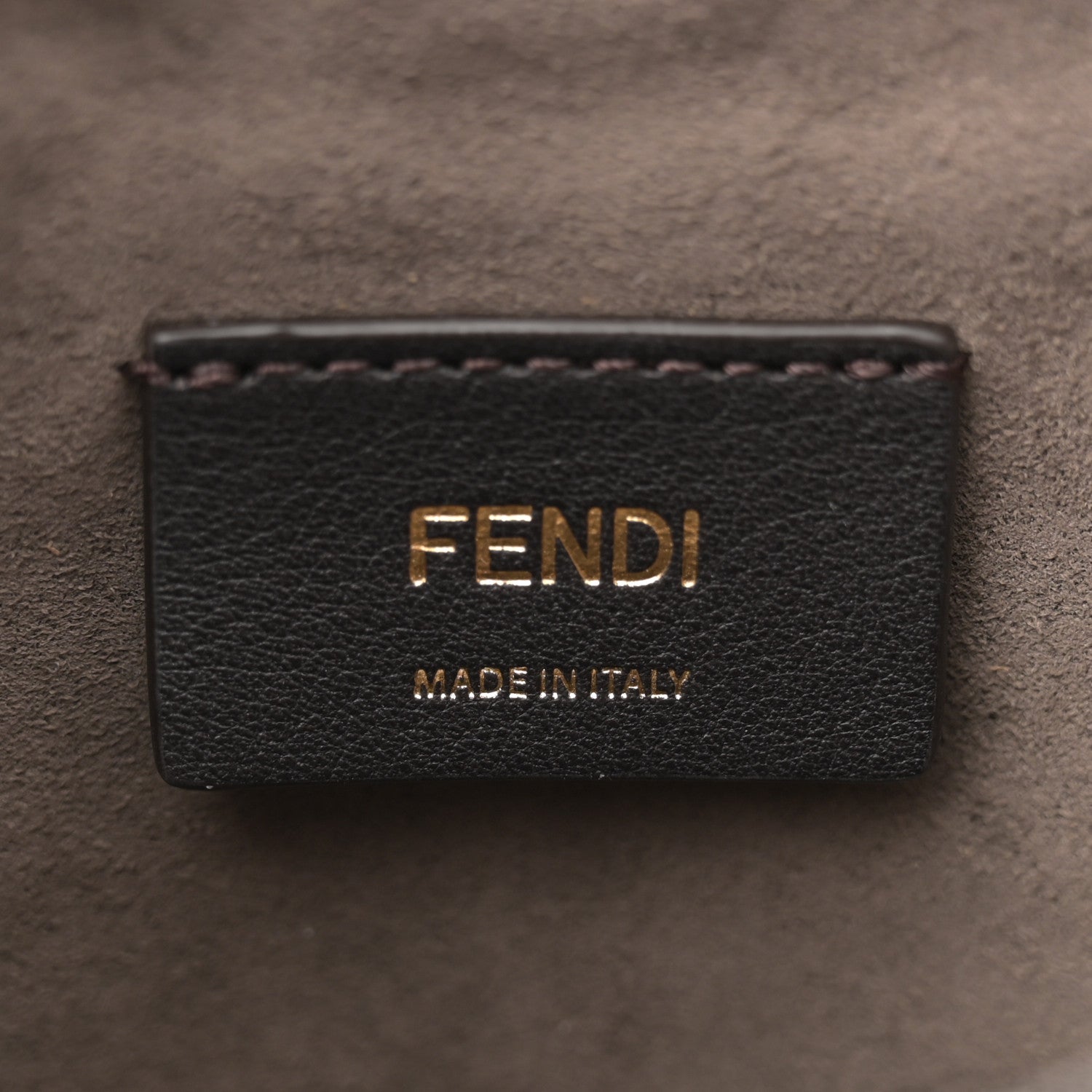 Fendi Vitello Liberty F is Fendi Bi-Color FF 1974 Embossed Mini Mon Tresor Bucket Bag Maya Black 6 of 10