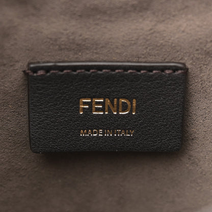 Fendi Vitello Liberty F is Fendi Bi-Color FF 1974 Embossed Mini Mon Tresor Bucket Bag Maya Black 6 of 10