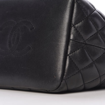 Chanel Lambskin Quilted Small Hobo Black 17 of 20