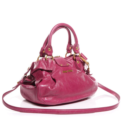 Miu Miu Vitello Lux Mini Bow Bag Rosa 3 of 10