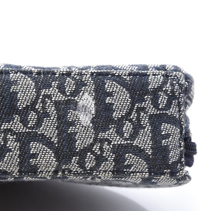 Christian Dior Monogram Mini Saddle Zip Pouch Navy Blue 11 of 12