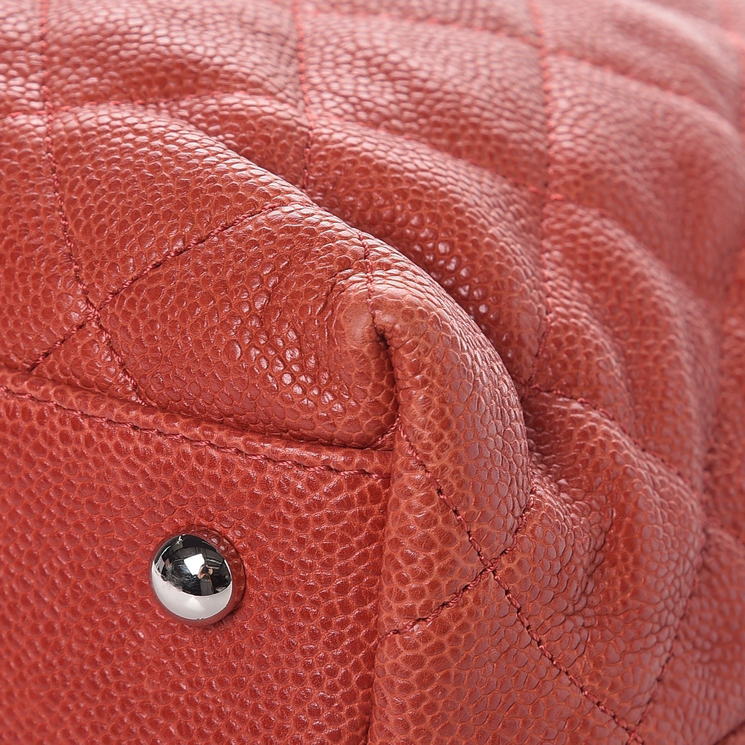 Chanel Caviar Quilted French Riviera Hobo Rouge 10 of 14