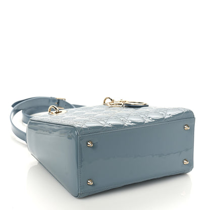 Christian Dior Patent Cannage Medium Lady Dior Cloud Blue 4 of 8