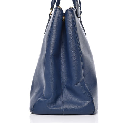 Prada Saffiano Lux Extra Large Galleria Double Zip Tote Bluette 20 of 21