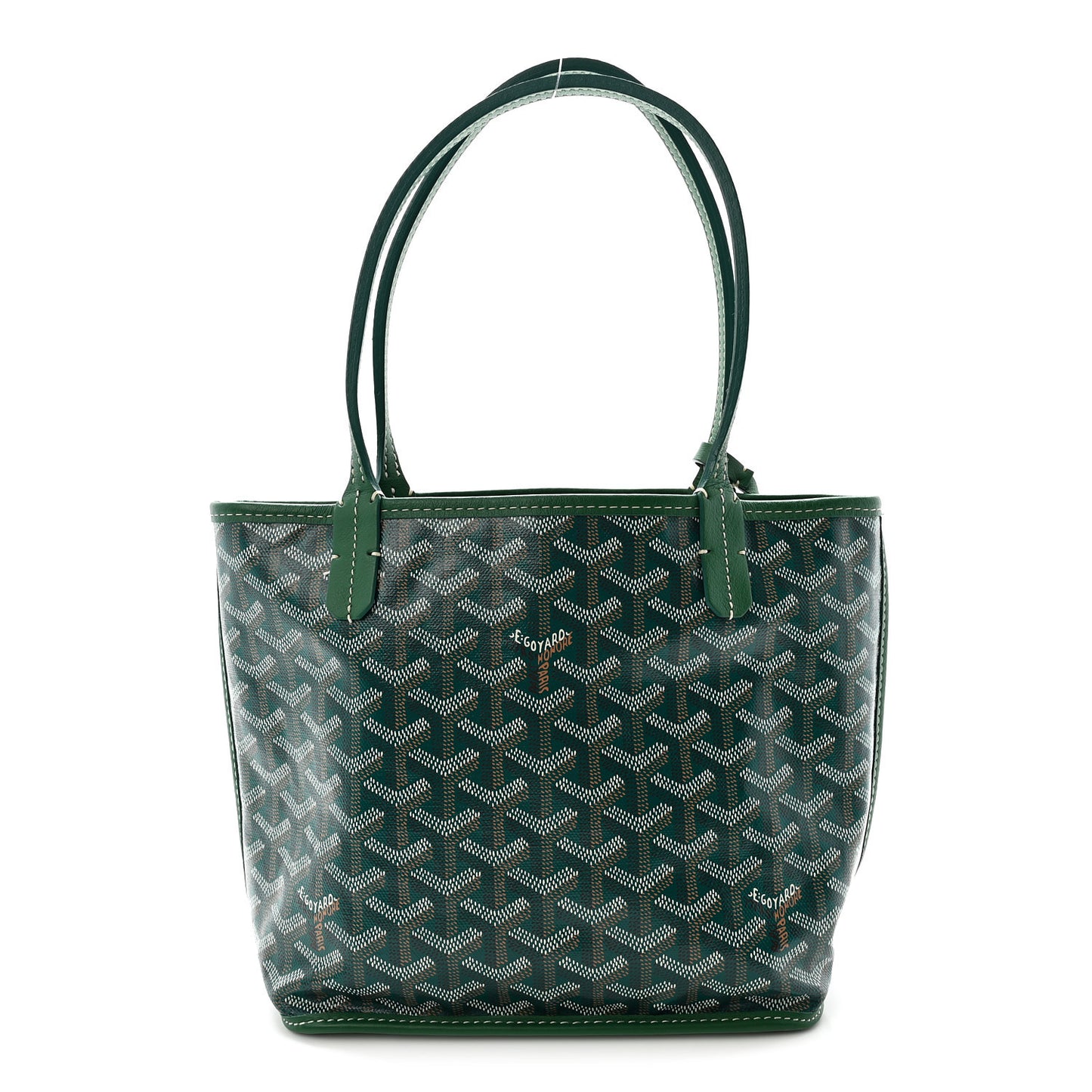 Goyardine Reversible Mini Anjou Green