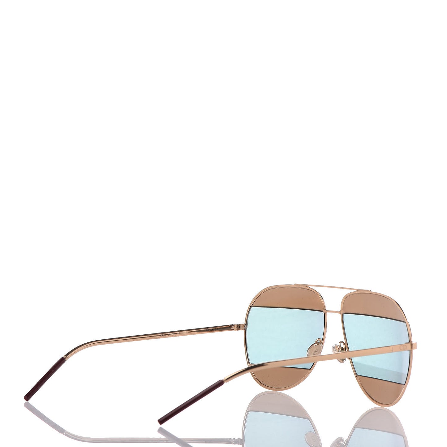 Split 1 Aviator Sunglasses Rose Gold