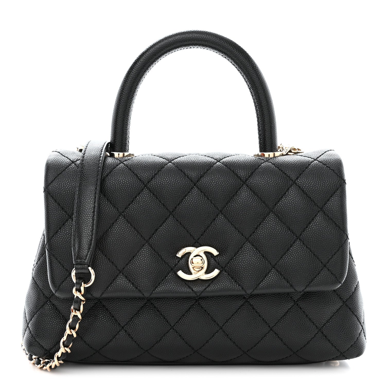 Chanel Caviar Quilted Mini Coco Handle Flap Black 1 of 10