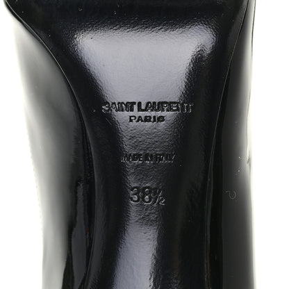 Saint Laurent Patent Calfskin Zoe 85 Pumps 38.5 Black 7 of 8