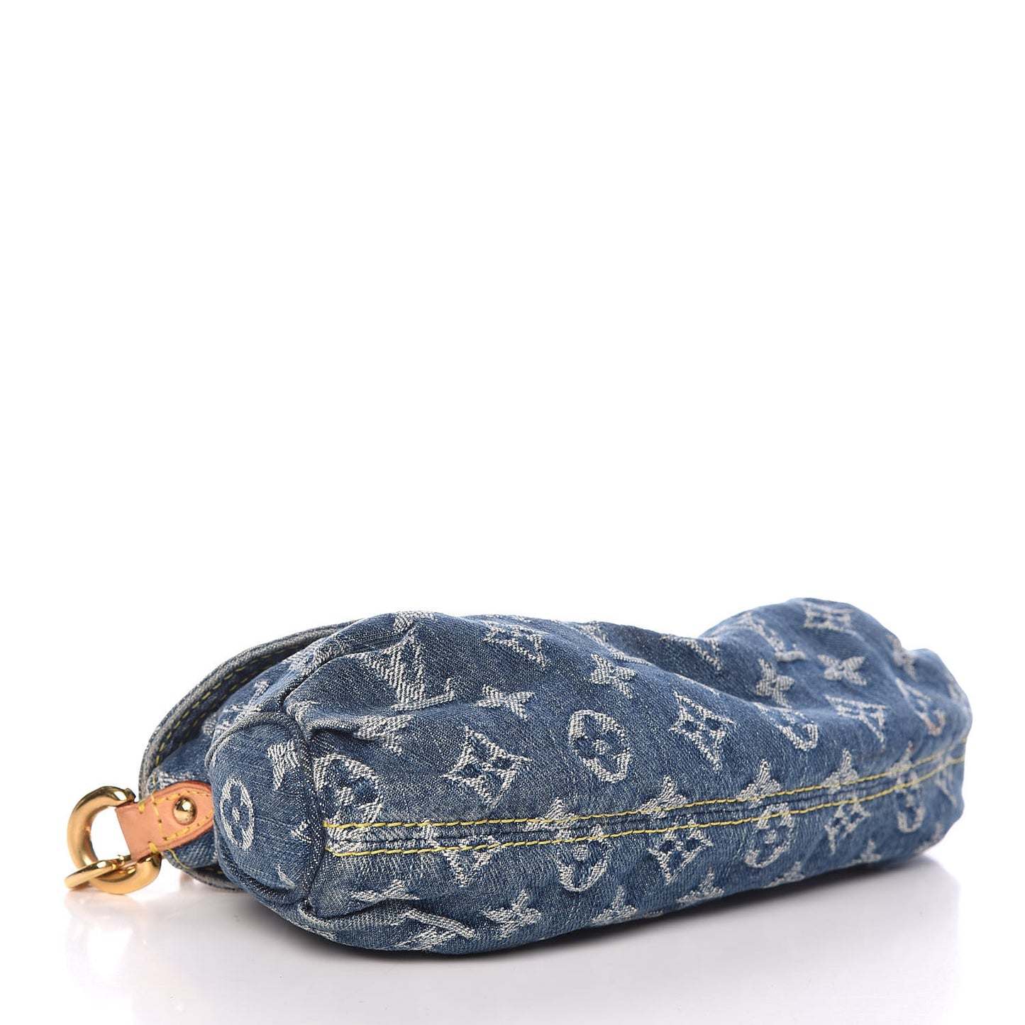 Monogram Denim Mini Pleaty Blue