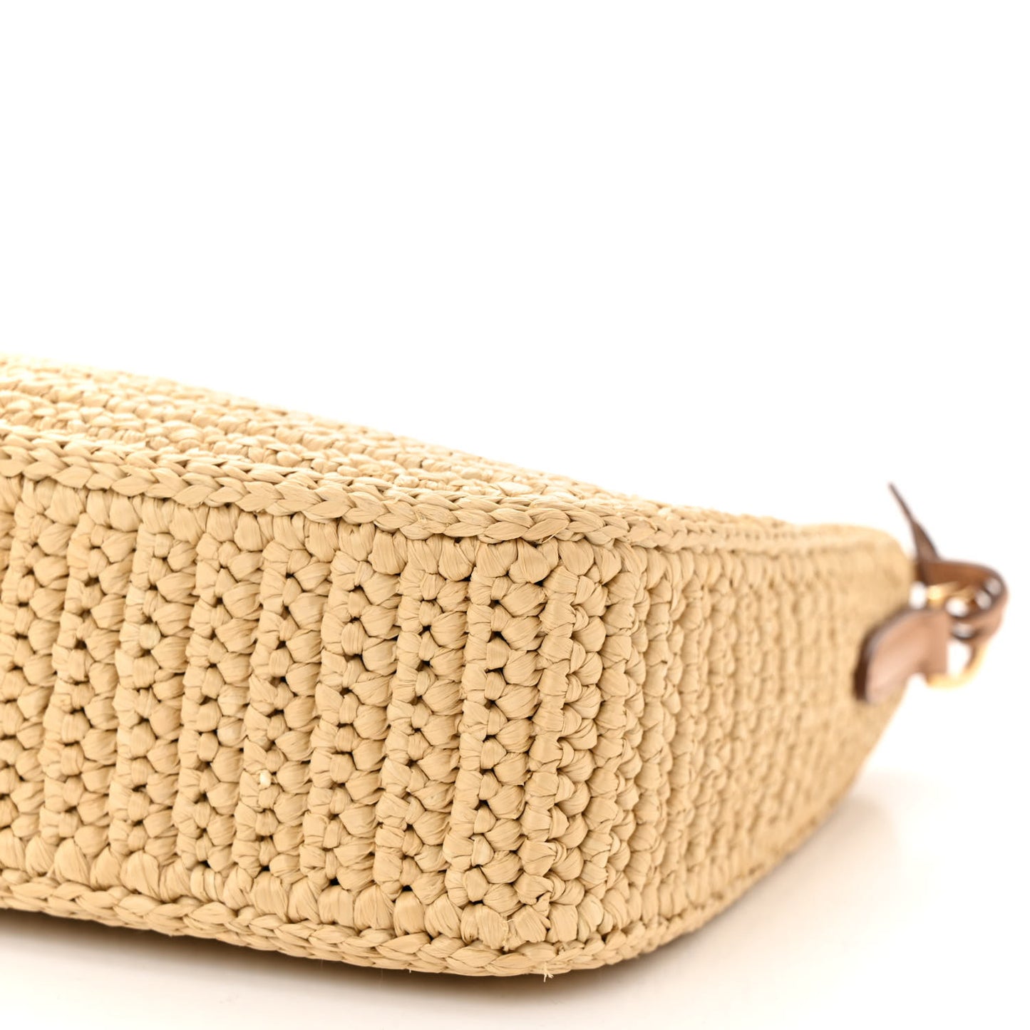 Yarn Raffia Effect Crochet Re-Edition 2005 Shoulder Bag Naturale