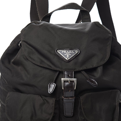 Prada Tessuto Nylon Vela Small Backpack Brown 10 of 10