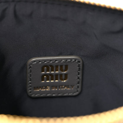 Miu Miu Canvas Gabardine Pouch Alluminio Celeste 6 of 10