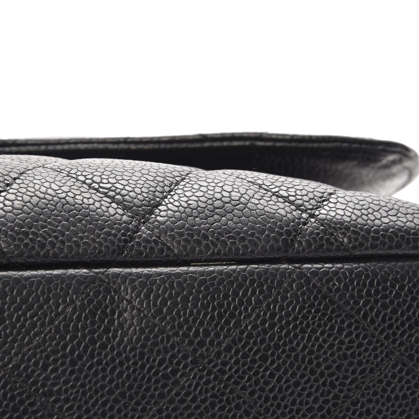 Caviar Quilted Jumbo Single Flap Black