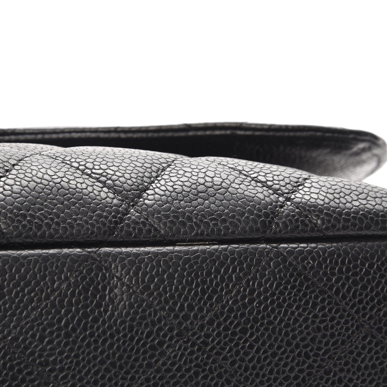 Chanel Caviar Quilted Jumbo Single Flap Black 18 of 19