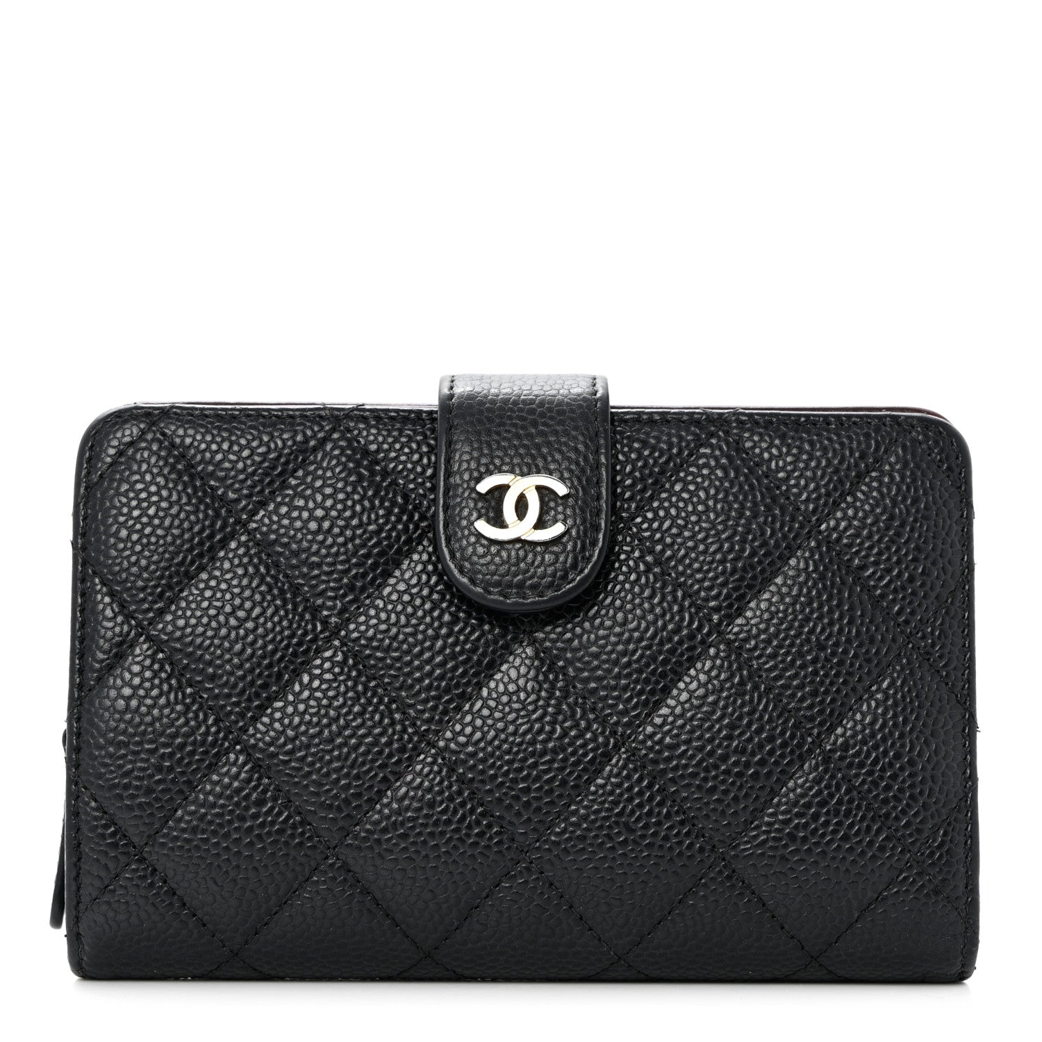 Chanel Caviar Quilted CC French Wallet Black 1 of 13