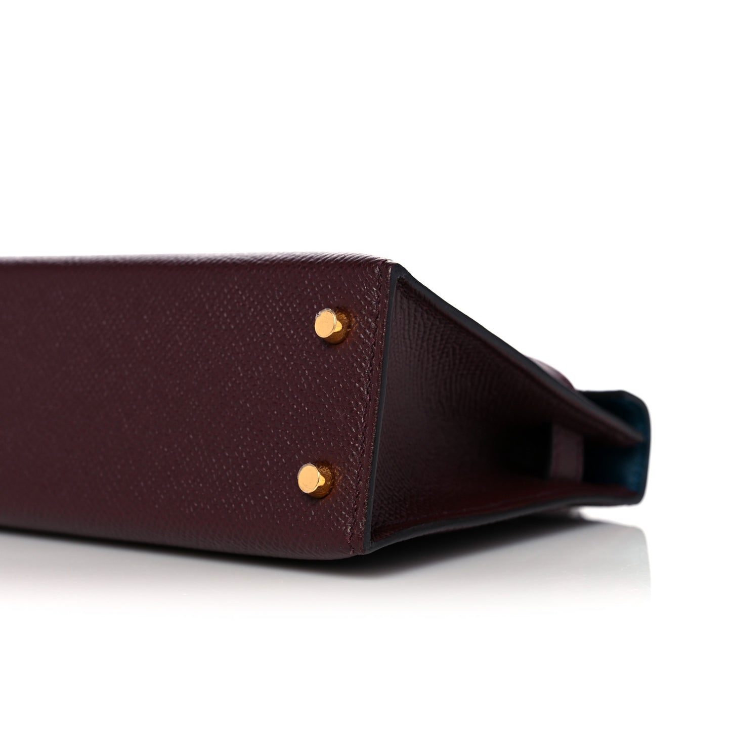 Epsom Horseshoe Mini Kelly Sellier 20 Bordeaux Vert Bosphore