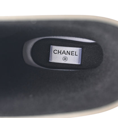 Chanel Caoutchouk CC High Boots 40 Khaki Black 7 of 9