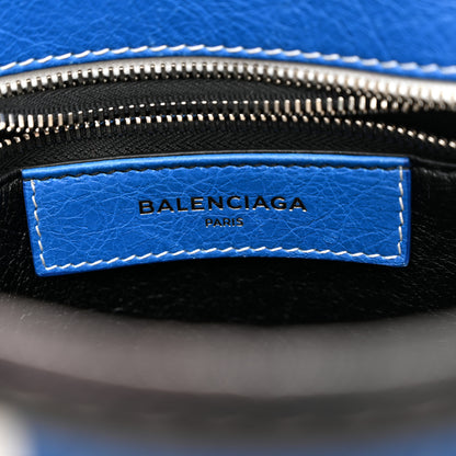 Balenciaga Agneau Arena Multicolore XS Bazar Shopper Tote Bleu White Black 6 of 11