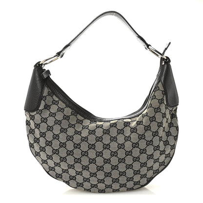 Gucci Monogram Half Moon Hobo Dark Brown 1 of 12