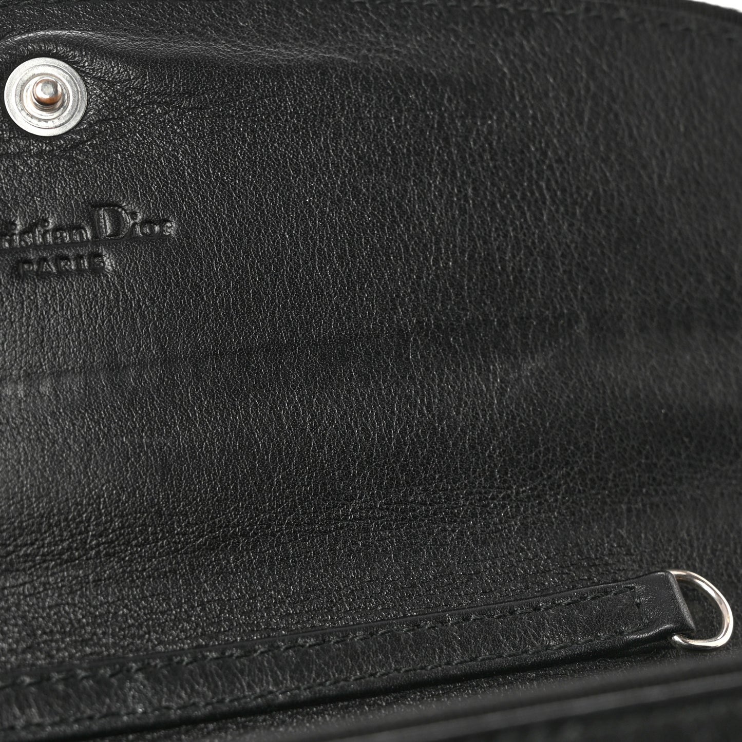 Monogram Chain Flap Black