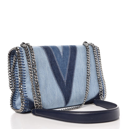 Stella McCartney Eco Denim Star Quilted Crossbody Blue 3 of 7