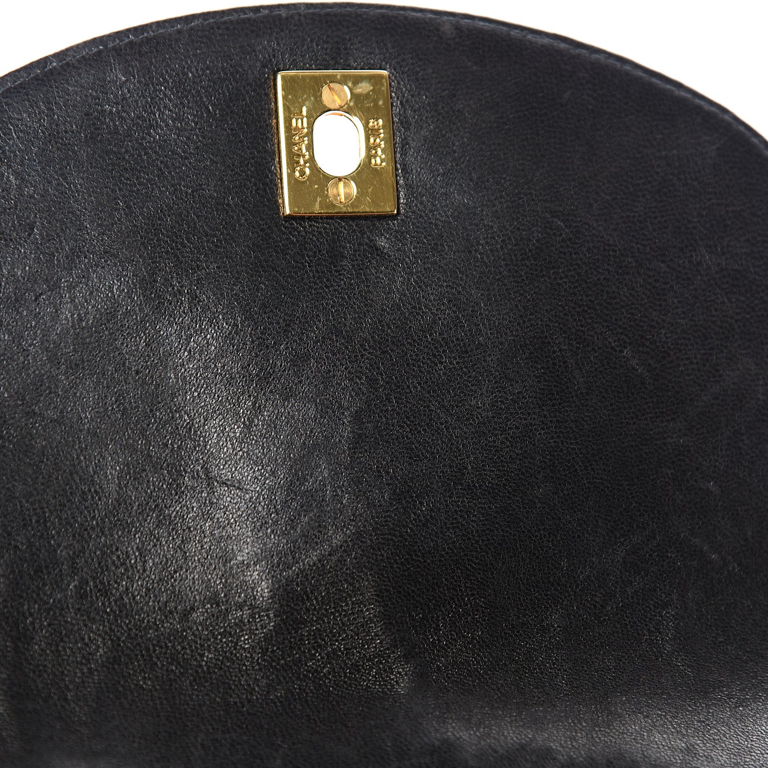 Chanel Lambskin Quilted Drawstring Backpack Black 8 of 11