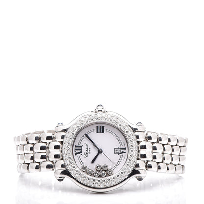 Chopard Stainless Steel Diamond Pave Bezel 32mm Happy Sport Quartz Watch 3 of 7