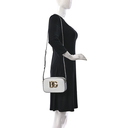 Dolce & Gabbana Calfskin Hot Stuff DG Logo 3.5 Crossbody Bag White 2 of 12