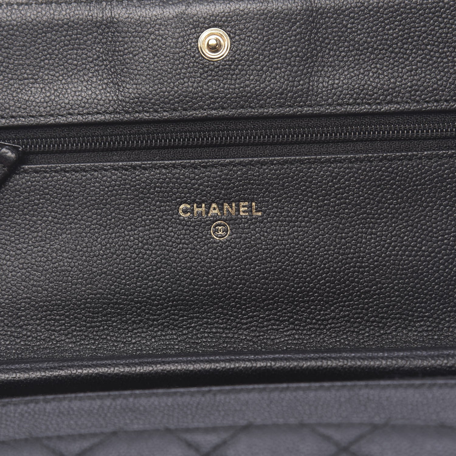 Chanel Caviar Quilted Boy Wallet On Chain WOC Black 6 of 14