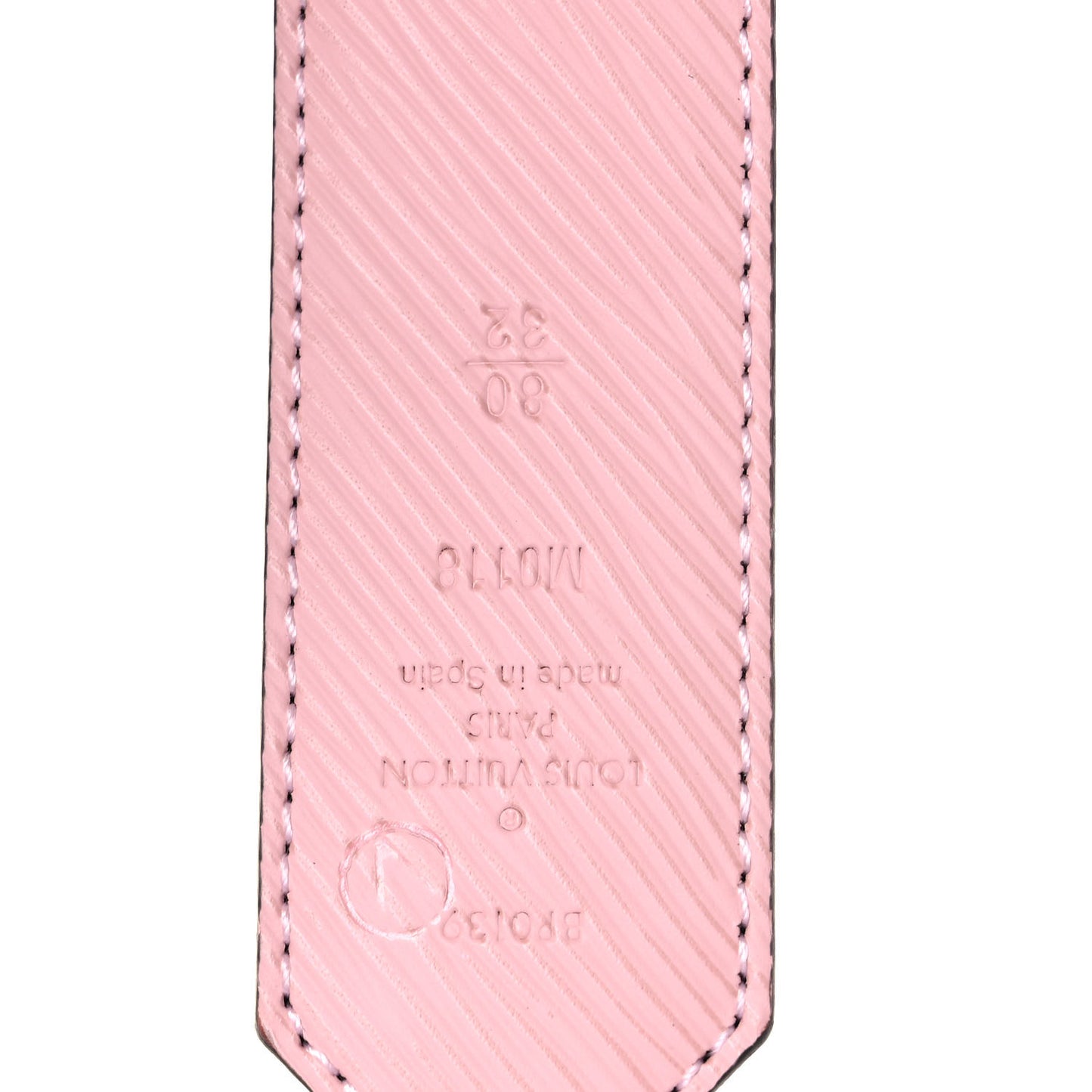 Monogram Epi 35mm LV Circle Reversible Belt 80 32 Rose Ballerine