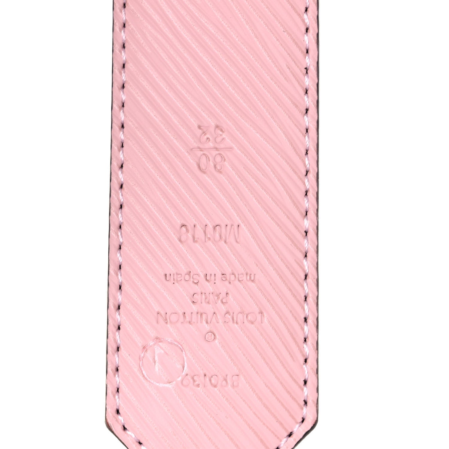 Louis Vuitton Monogram Epi 35mm LV Circle Reversible Belt 80 32 Rose Ballerine 3 of 7