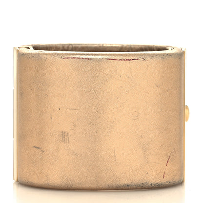 Chanel Metallic Lambskin CC Cuff Gold 3 of 9