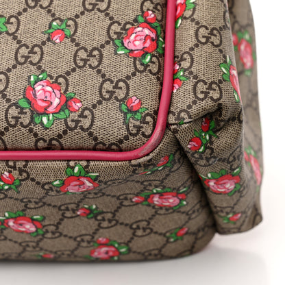 Gucci GG Supreme Monogram Rose Bud Diaper Bag Pink 21 of 22