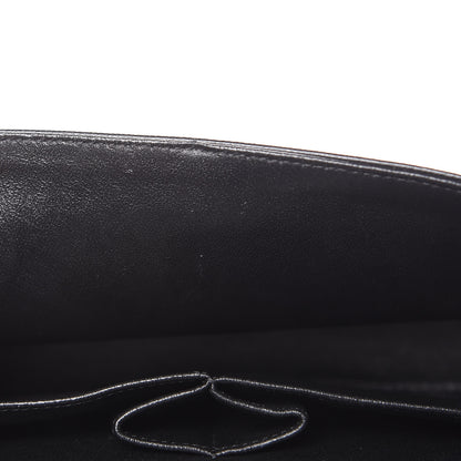 Chanel Caviar Chevron Quilted Medium Double Flap Black 10 of 18