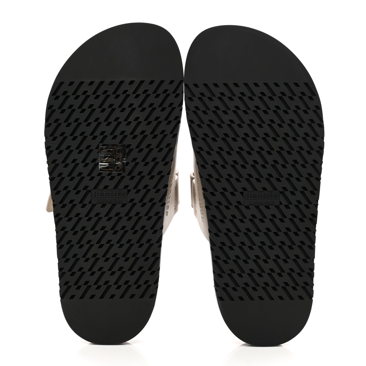 Calfskin Womens Chypre Sandals 36 Beige Mastic