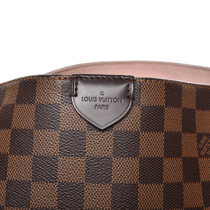 Louis Vuitton Damier Ebene Caissa Hobo Rose Ballerine 8 of 17