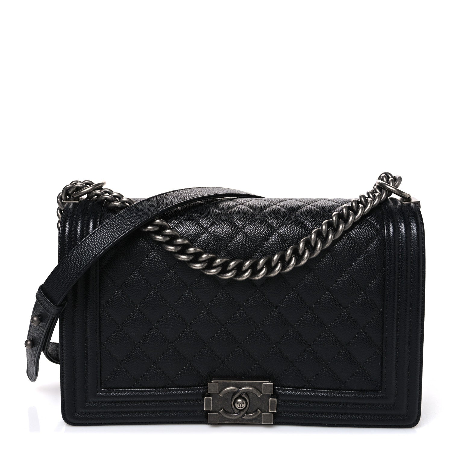 Chanel Caviar Quilted New Medium Boy Flap Black 1 of 9