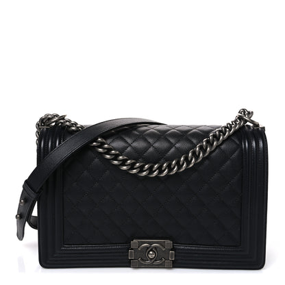 Chanel Caviar Quilted New Medium Boy Flap Black 1 of 9