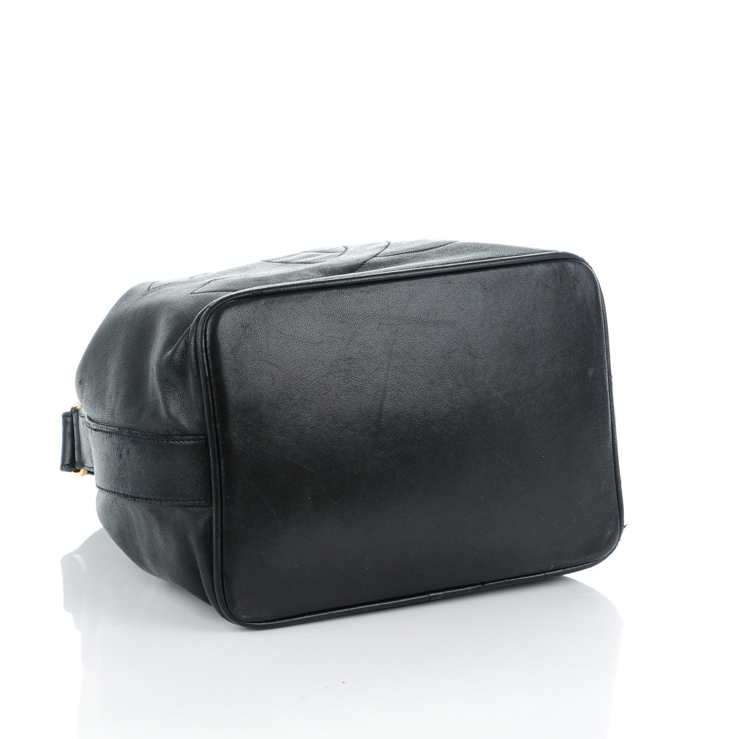 Chanel Lambskin CC Drawstring Bag Black 5 of 29