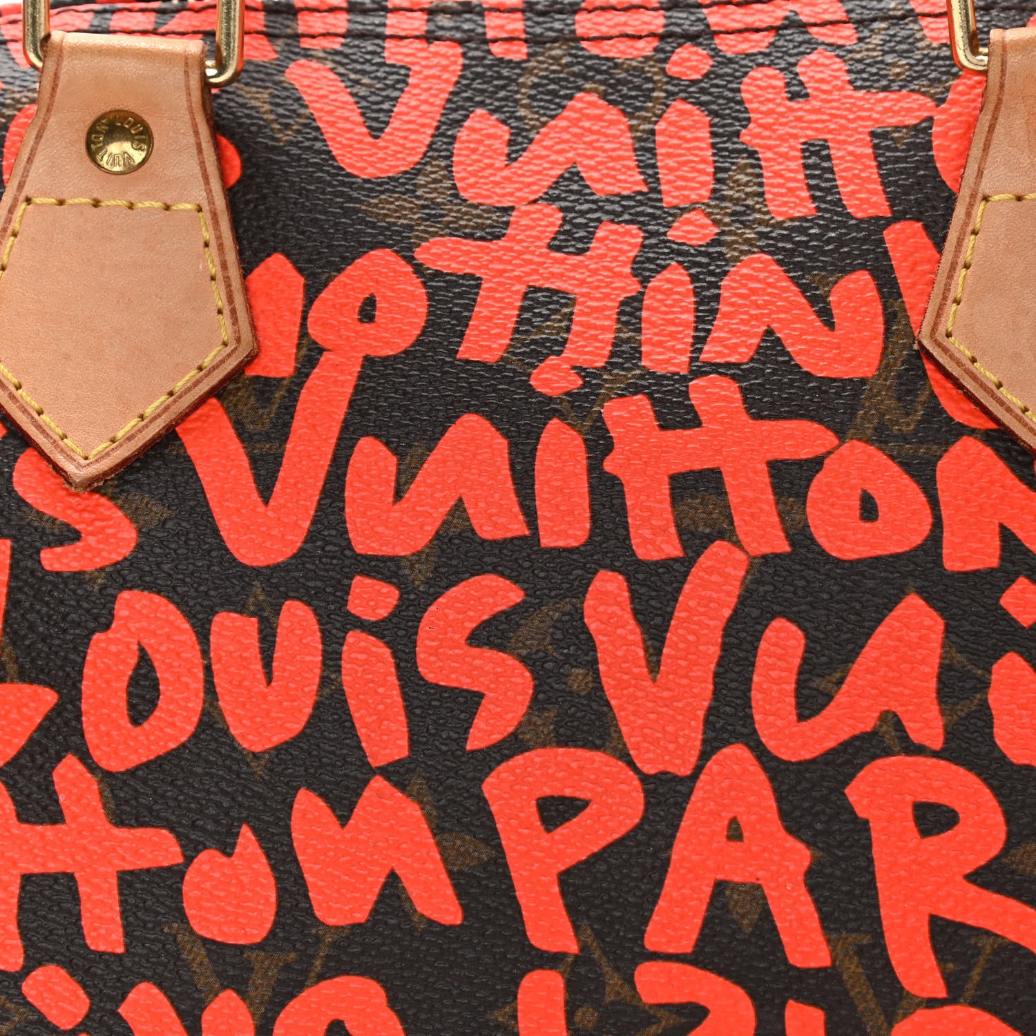 Louis Vuitton Monogram Graffiti Speedy 30 Orange 7 of 21