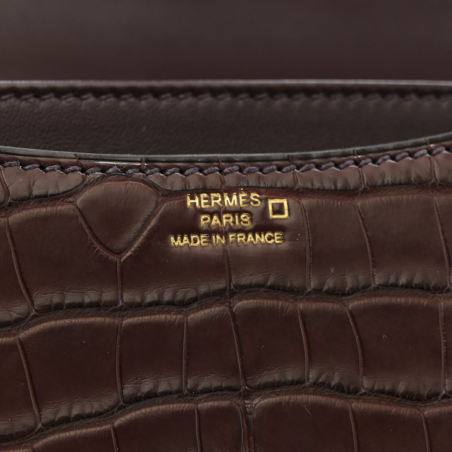 Hermes Matte Alligator Constance 18 Rouge Sellier 6 of 10