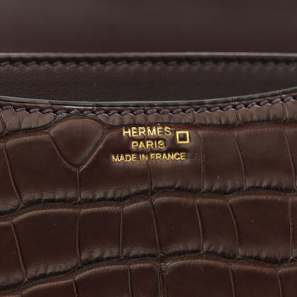 Hermes Matte Alligator Constance 18 Rouge Sellier 6 of 10
