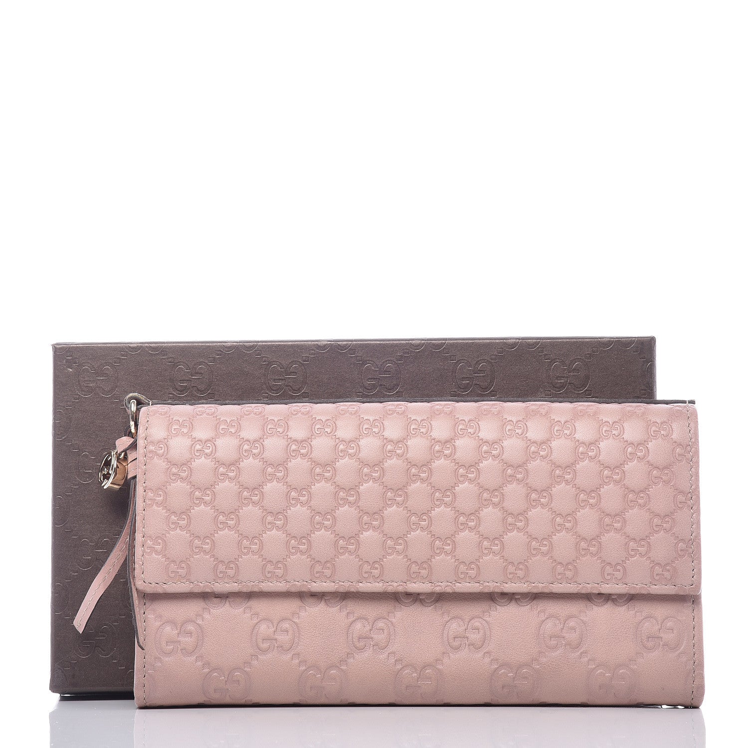 Gucci Guccissima Signature Microguccissima Bree Continental Wallet Dark Cipria 13 of 13