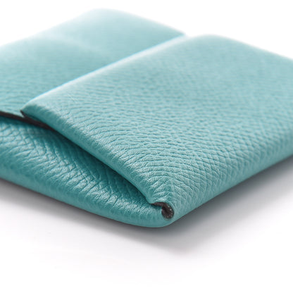 Hermes Epsom Bastia Coin Purse Bleu Paon 12 of 14