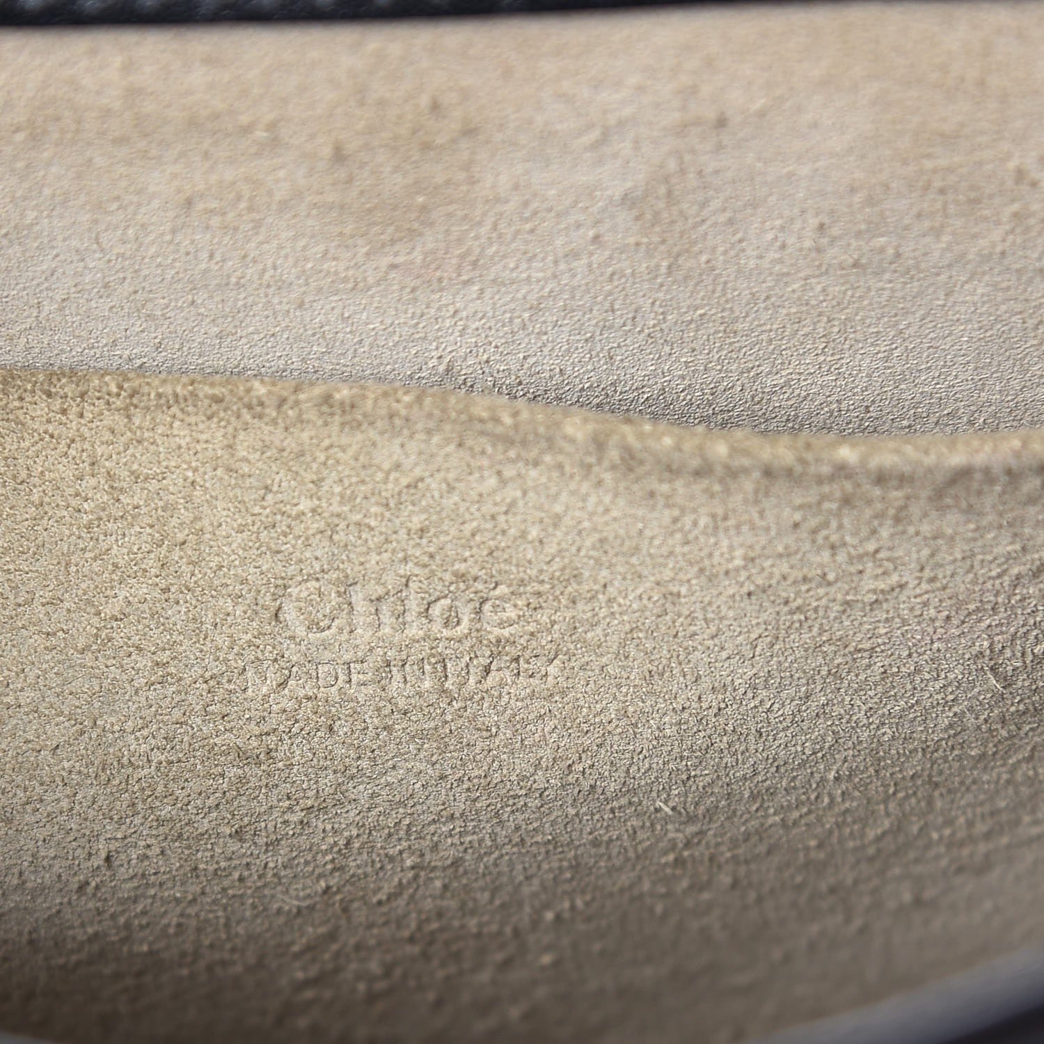 Chloe Calfskin Suede Medium Nile Bracelet Bag Black 6 of 10